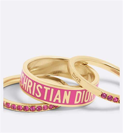 dior kette gold damen|dior code ring set.